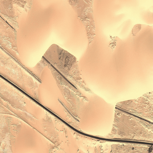 2.11. Dunes and roads, Egypt